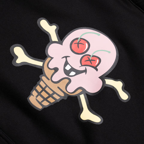 Ice Cream Cones Hoodie - Black