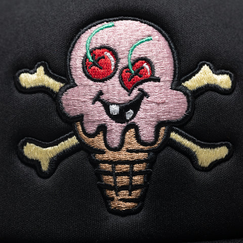Ice Cream Cones N Bones Trucker Hat - Black