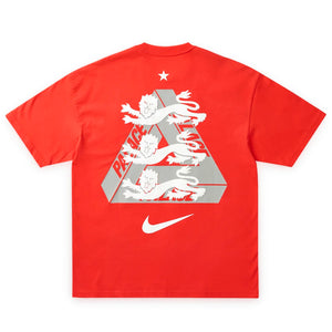 Palace x England x Nike Tee - Light Crimson