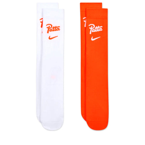 Patta x Netherlands x Nike Crew Socks (2 Pack) - White/Orange