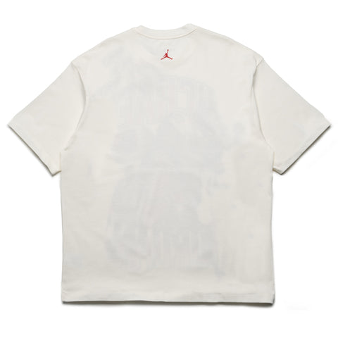 Jordan Flight Essentials Oversized Graphic Tee - Sail/Varsity Red