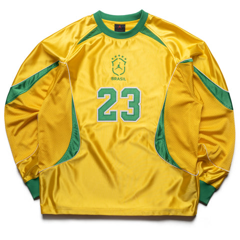 Jordan Brazil Goalie Jersey - Varsity Maize/Lucky Green