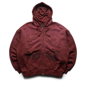 Jordan Full Zip Hoodie - Dark Team Red