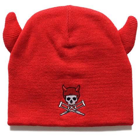 Babylon x Jackass Devil Beanie - Rugby Red