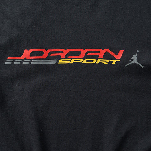 Jordan Crew-Neck Tee - Off Noir/Fire Red