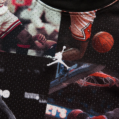 Jordan Flight Printed L/S Jersey - Black/White