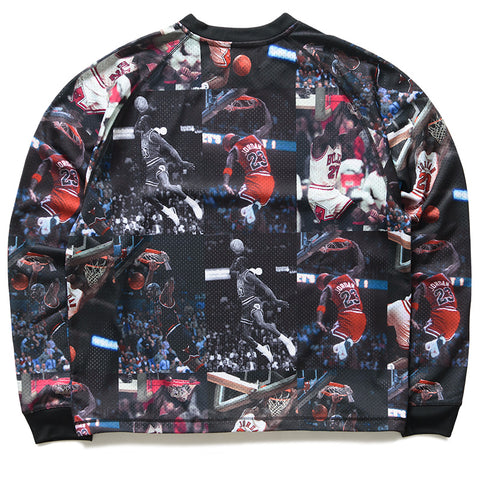 Jordan Flight Printed L/S Jersey - Black/White