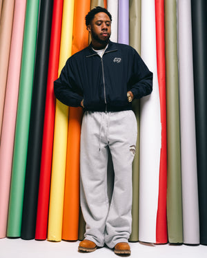 KidSuper Face Sweatpants - Stone Grey