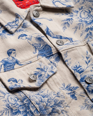 KidSuper Toile De Jouy Denim Jacket - Cream
