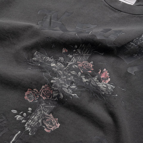 Ksubi Thorned Ekcess Tee - Charcoal