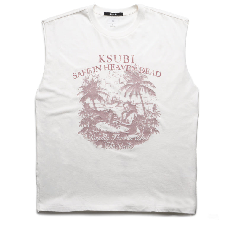 トップス Ksubi - Message Print Sleeveless Tee Ksubi Target Biggie Slash Army Fade Tank Top – Puffer Reds