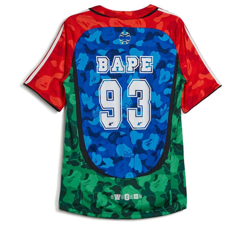 A Bathing Ape x Adidas Teamgeist Jersey - Blue/Red