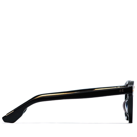 Krewe Campbell Sunglasses - Black/Black Tea 18K