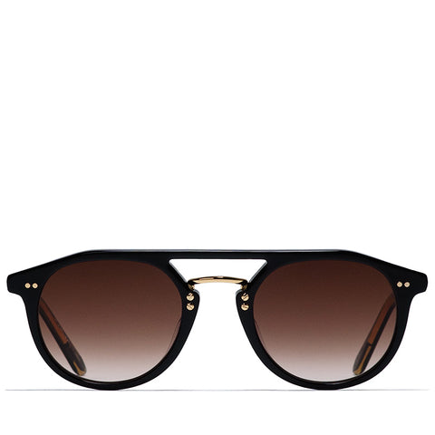 Krewe Markle Sunglasses - Black/Black Tea 18K