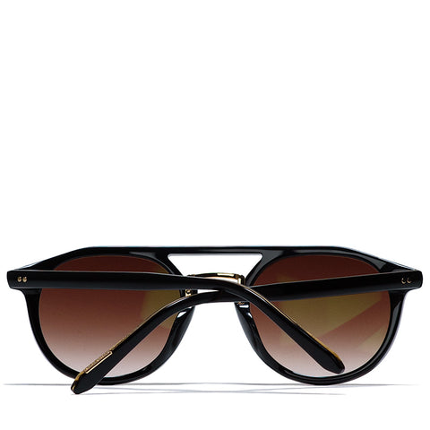 Krewe Markle Sunglasses - Black/Black Tea 18K