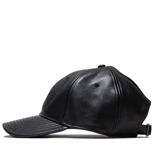 Stussy Leather Basic Strapback - Black