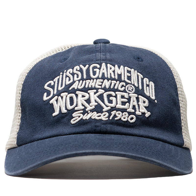 Stussy Workgear Trucker Hat - Navy – Sneaker Politics