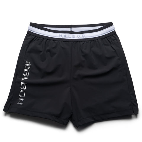 Malbon Run Club MRC Tech Shorts - Jet Black