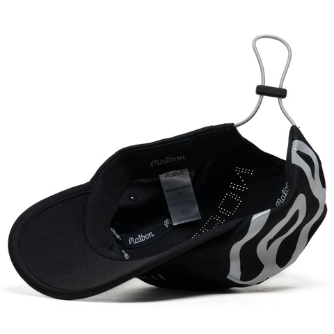 Malbon Run Club MRC 5 Panel Camper Hat - Jet Black