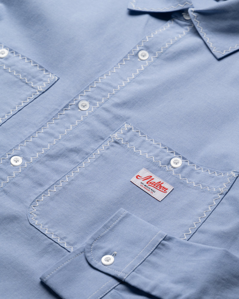 Malbon Golf Benchmark Shirt - Blue – Sneaker Politics