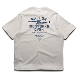 Malbon Golf Vista Ironworks Tee - Ivory