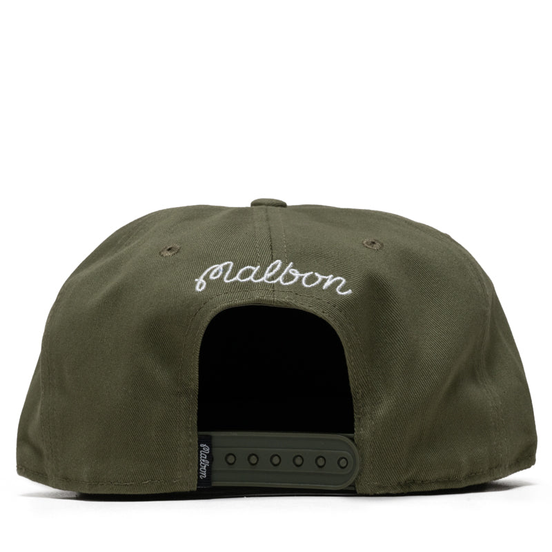 Malbon Golf Benchmark Snapback - Military Green – Sneaker Politics