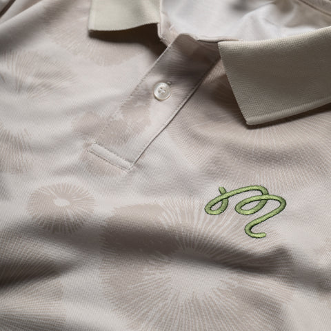 Malbon Golf Fairway Foraging Polo - Ivory