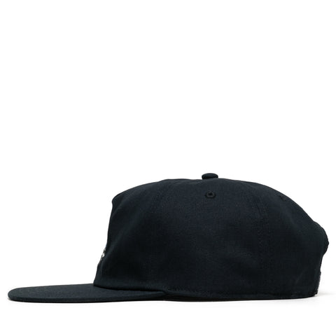 Malbon Golf x Grateful Dead Stealie Snapback - Black