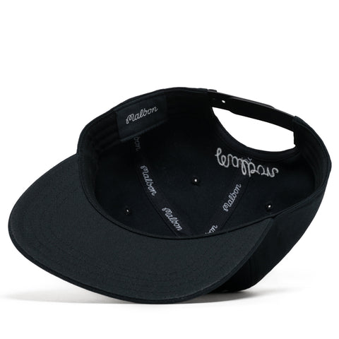 Malbon Golf x Grateful Dead Stealie Snapback - Black