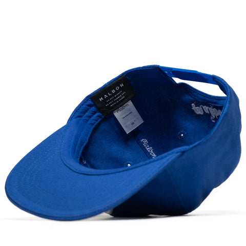 Malbon Golf Script Chainstitch Painters Hat - Blue