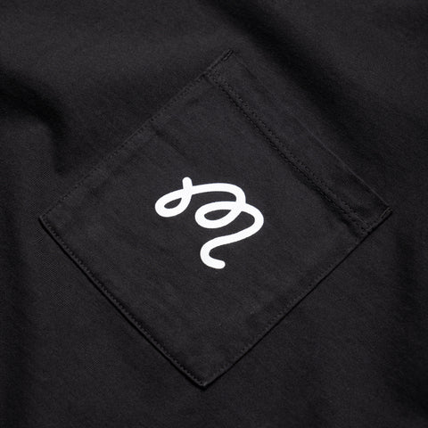 Malbon Golf Follow Thru Pocket Tee - Black