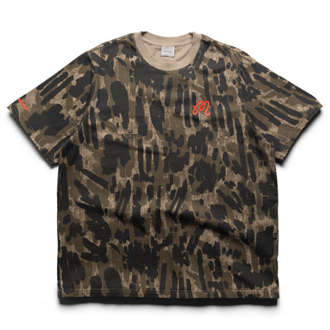 Malbon Golf Tour Divot Bermuda Tee - Bark Camo