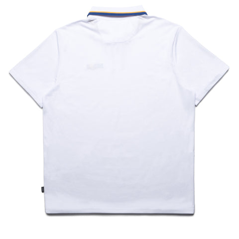 Malbon Golf Grasse Pique Polo - White