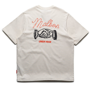 Malbon Golf Vista Union Made Tee - Ivory