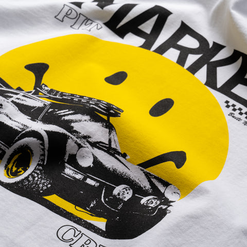 Market Smiley All Four Tee - White