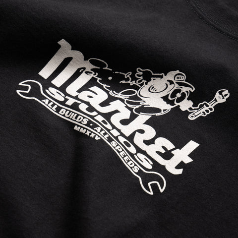 Market Speed And Quality Tee - Pirate Black