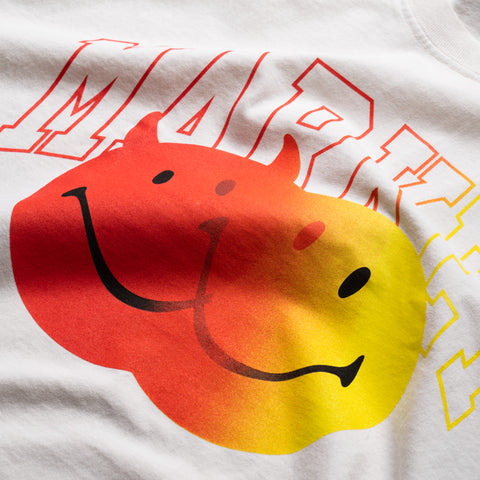 Market Smiley Good And Evil Tee - Unbleached Cotton