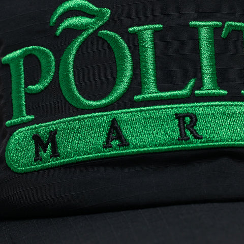 Market x Politics Ripstop 5 Panel Hat - Black