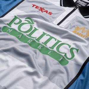 Market x Politics Texxas Soccer Jersey - White/Blue