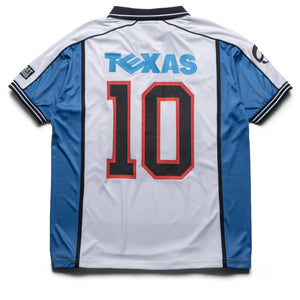 Market x Politics Texxas Soccer Jersey - White/Blue