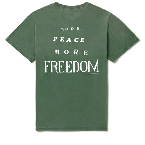 One Of These Days More Peace, More Freedom Tee - Washed Green