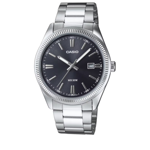 Casio Stainless Steel Analog Watch - Black