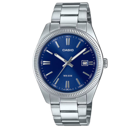 Casio Stainless Steel Analog Watch - Blue