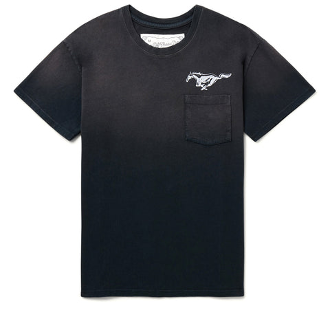 One Of These Days Mustang Cross Tee - Washed Black