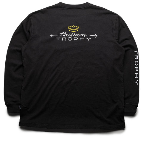 Malbon Golf Trophy L/S Tee - Black