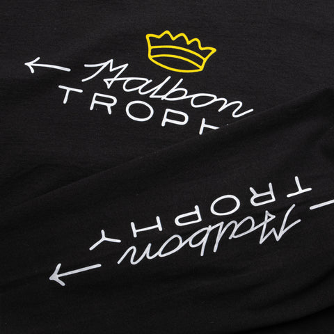 Malbon Golf Trophy L/S Tee - Black