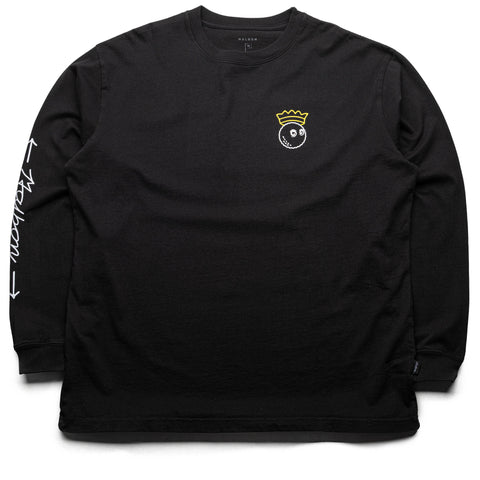 Malbon Golf Trophy L/S Tee - Black