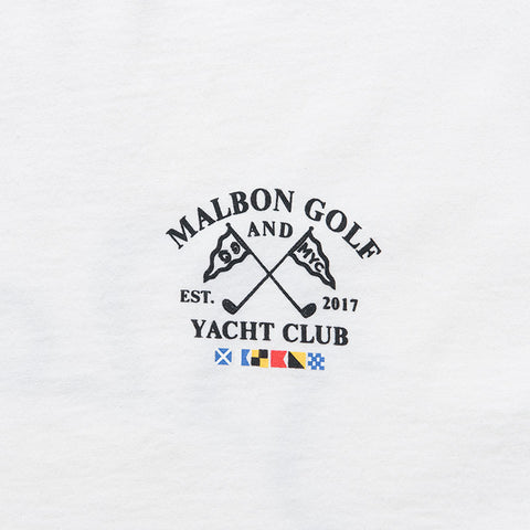 Malbon Golf Bermuda Yacht Club Tee - White