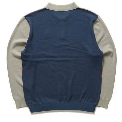 Malbon Golf Burgee Sweater - Seagrass/Navy