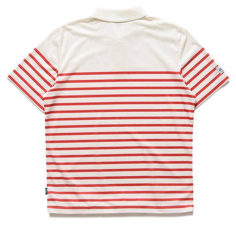 Malbon Golf Fairway Spinnaker Polo - Tofu/Red
